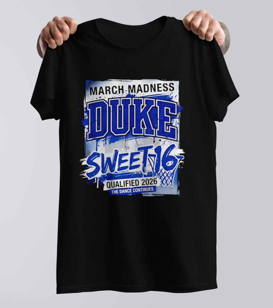 Duke Blue Devils 2026 NCAA March Madness Sweet 16 The Dance Continues T-Shirt