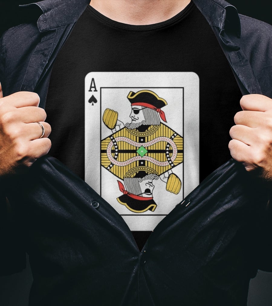 Athlete Ace Of Spades Playing Card Pirate T-Shirt