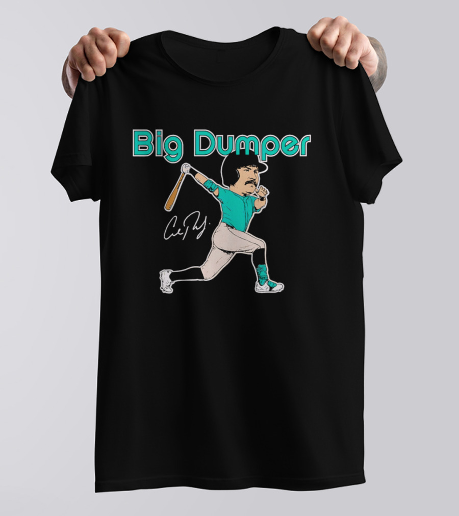 Big Dumper Cal Raleigh Seattle Mariners Caricature T-Shirt