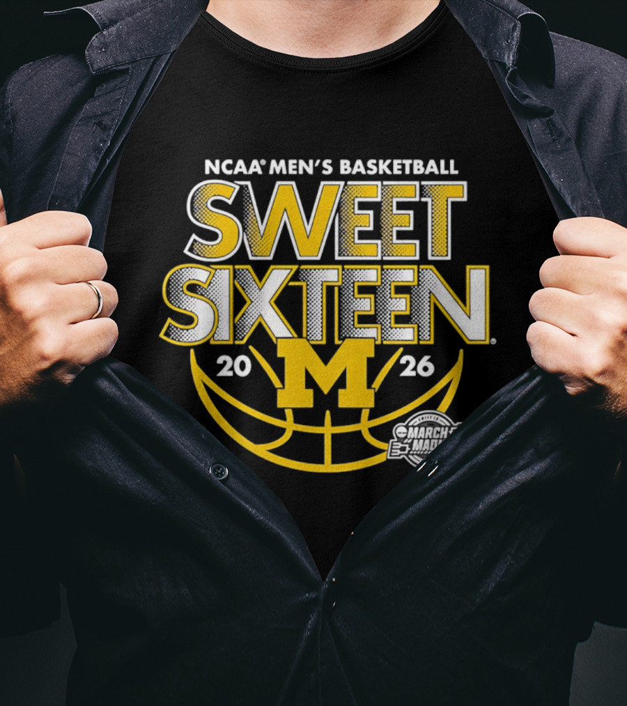 NCAA Men's Basketball Michigan Sweet Sixteen 2026 M T-Shirt