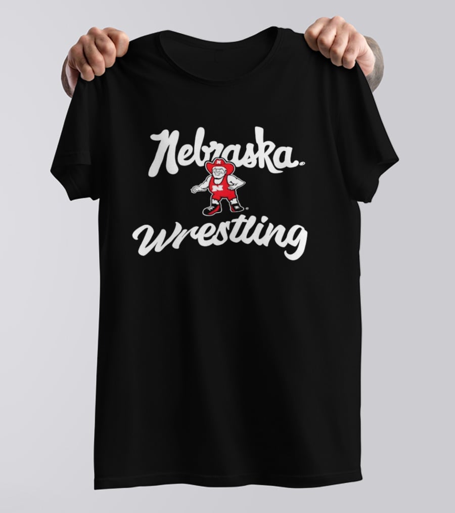 Nebraska Wrestling Herbie Husker Sports Fan T-Shirt