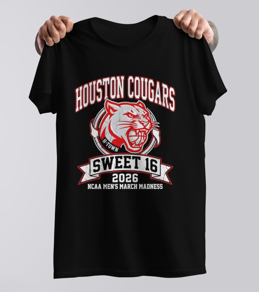 Houston Cougars B Town Sweet 16 2026 NCAA Men's March Madness T-Shirt