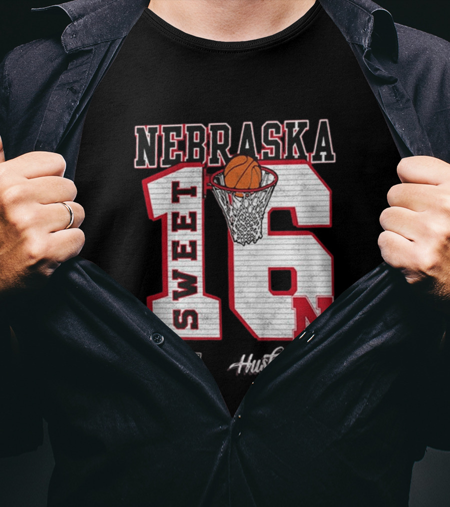 Nebraska Cornhuskers Basketball Sweet 16 March Madness 2026 T-Shirt