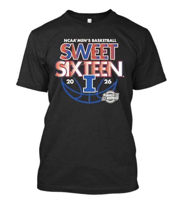 NCAA Men's Basketball Sweet Sixteen 2026 Illinois T-Shirt