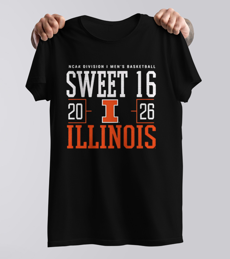 Illinois NCAA Division I Men's Basketball Sweet 16 2026 T-Shirt