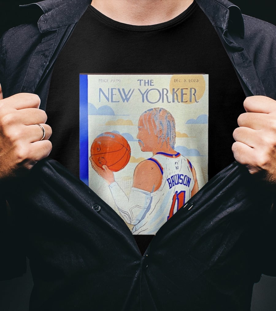 The New Yorker Jalen Brunson 11 New York Knicks Madison Square Garden December 8 2023 T-Shirt