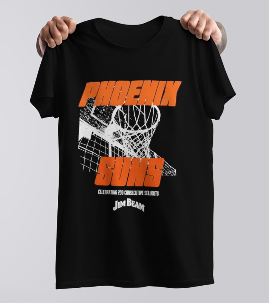 Phoenix Suns 200 Consecutive Sellouts Celebration Jim Beam T-Shirt