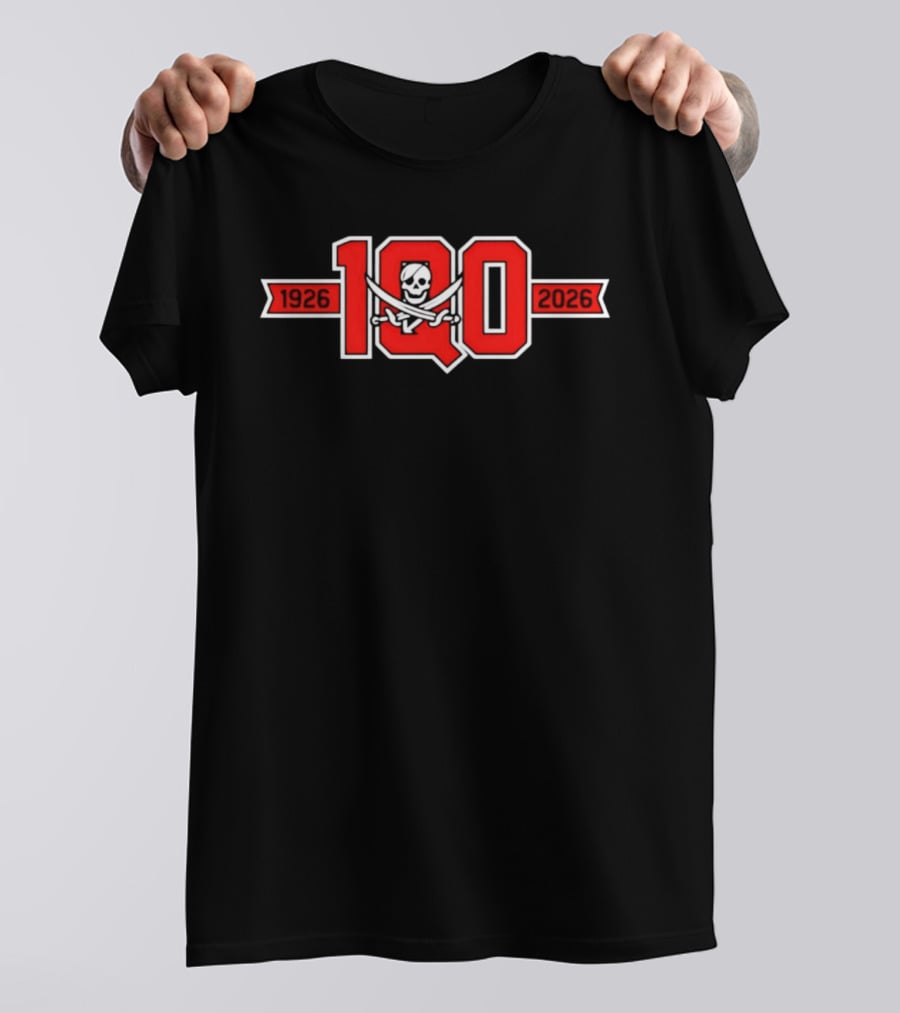Piratas De Quebradillas BSN 100 Years 1926 2026 Celebration T-Shirt
