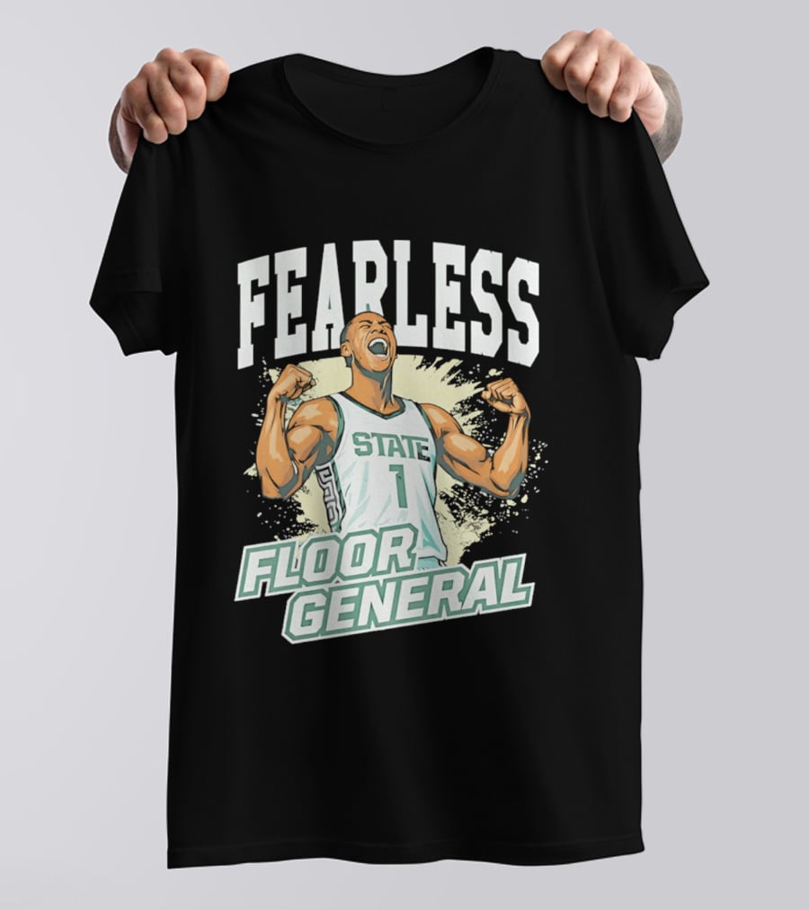 Fearless State 1 Floor General MM26 Michigan State Spartans T-Shirt