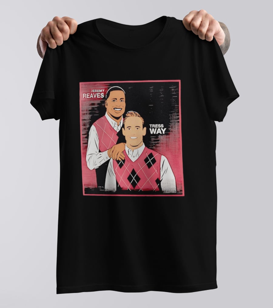 Jeremy Reaves Tress Way Washington Commanders Step Brothers Argyle Vest T-Shirt