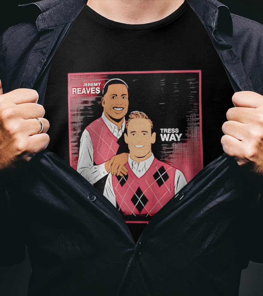 Jeremy Reaves Tress Way Washington Commanders Step Brothers Argyle Vest T-Shirt
