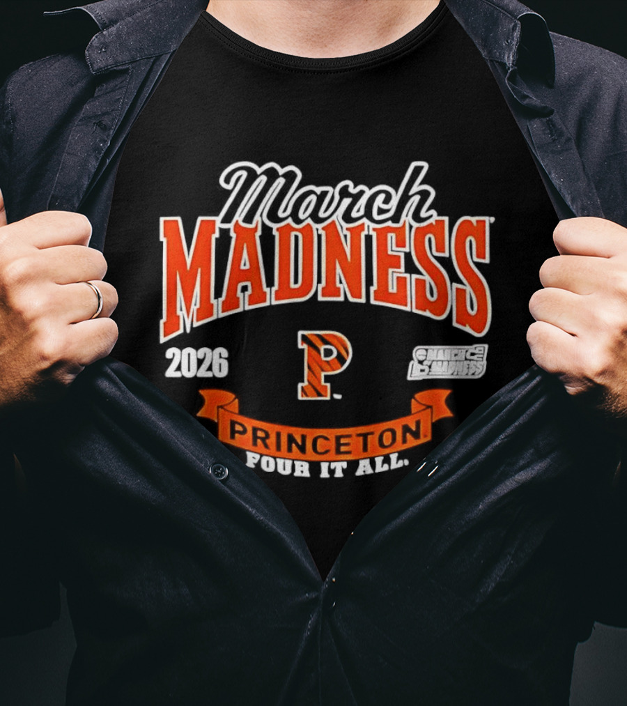 Princeton Tigers March Madness 2026 Four It All NCAA Women's Basketball T-Shirt