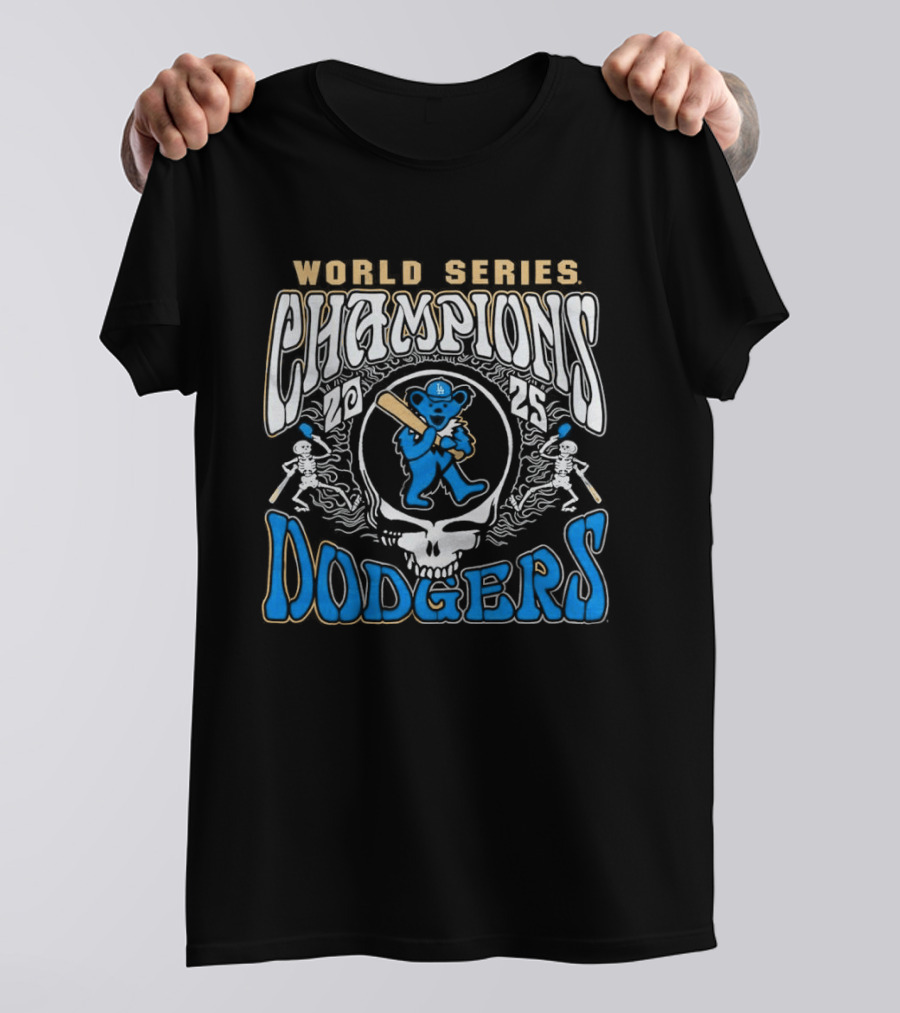 Los Angeles Dodgers Grateful Dead World Series Champions 2026 T-Shirt