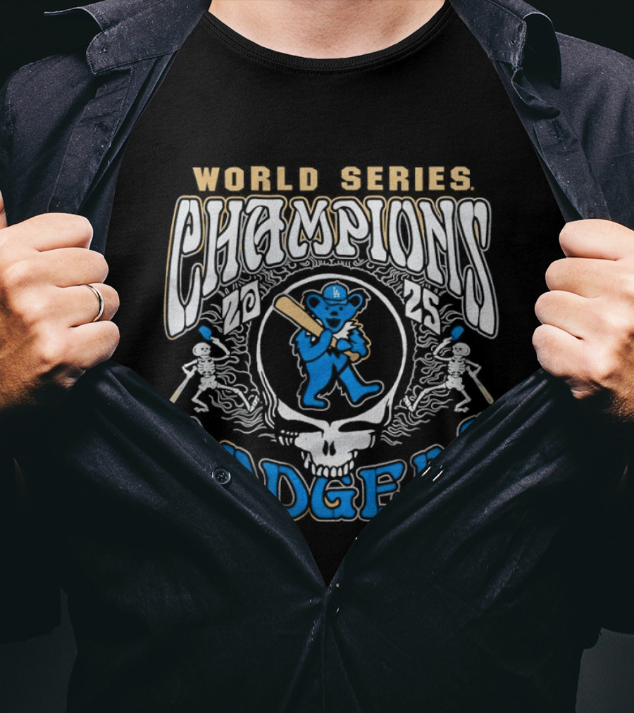 Los Angeles Dodgers Grateful Dead World Series Champions 2026 T-Shirt
