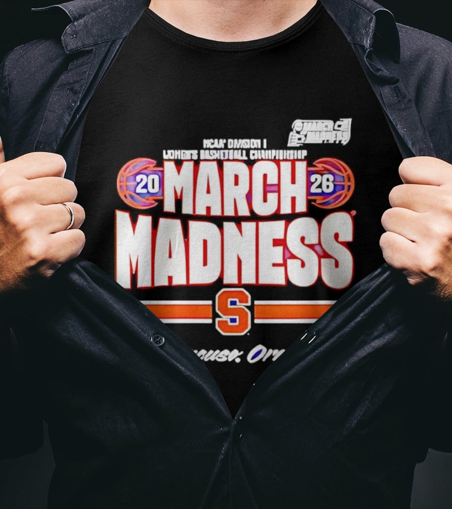 Syracuse Orange 2026 March Madness Basketball T-Shirt