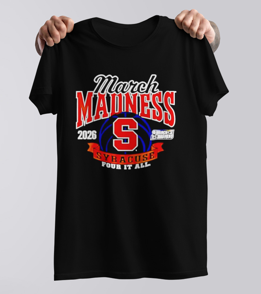 Syracuse Orange 2026 NCAA Women's Basketball March Madness Four It All T-Shirt