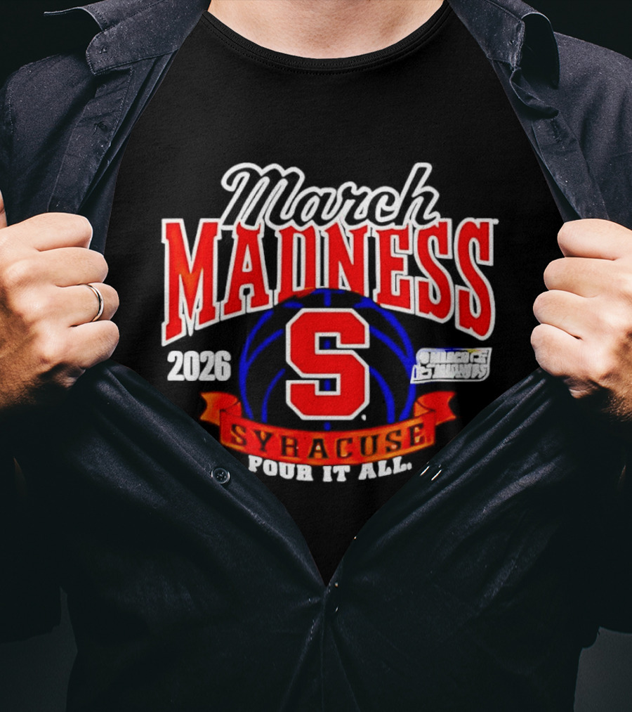 Syracuse Orange 2026 NCAA Women's Basketball March Madness Four It All T-Shirt