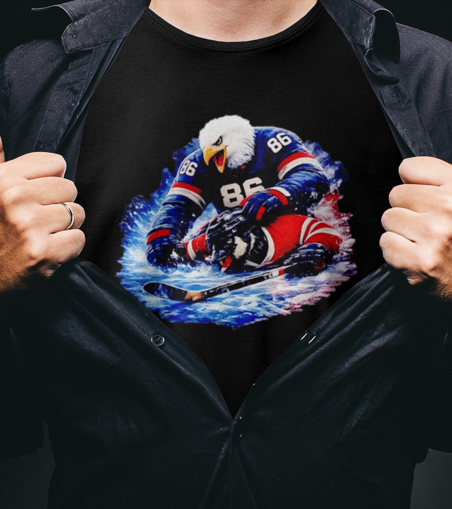 USA Vs Canada Hockey 2026 Eagle Clash T-Shirt