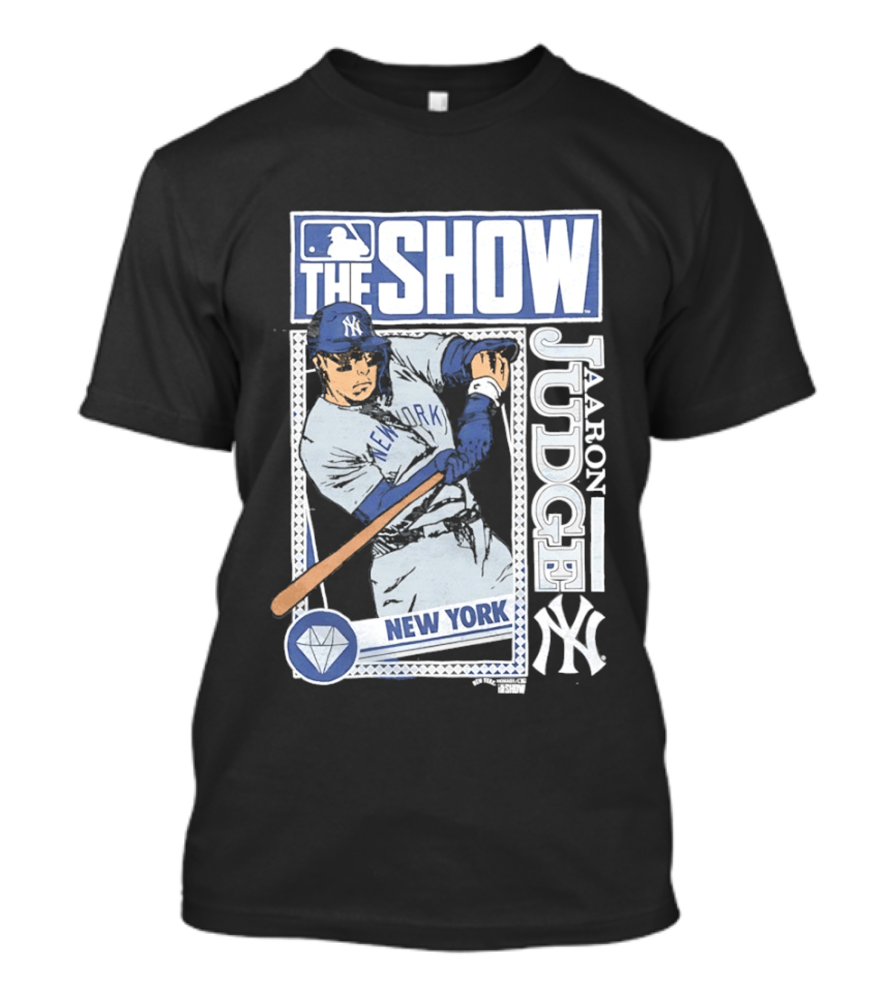 MLB The Show Caricature Aaron Judge 99 New York Yankees T-Shirt