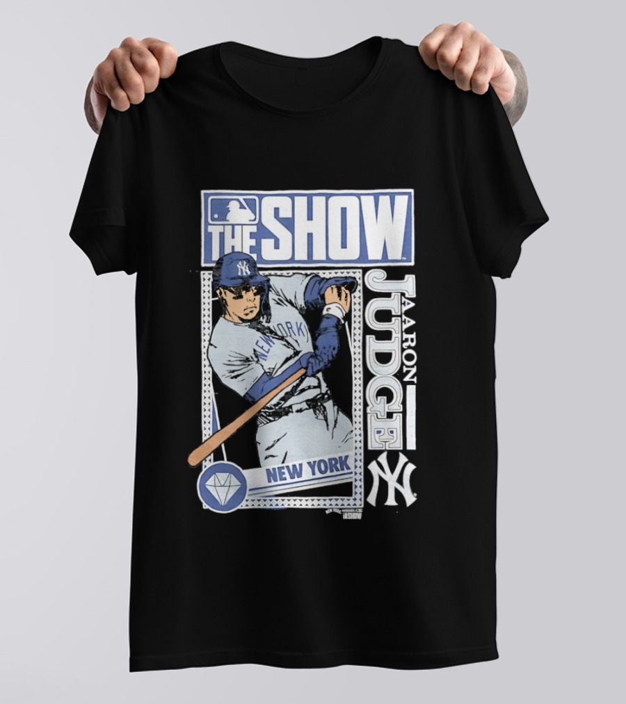 MLB The Show Caricature Aaron Judge 99 New York Yankees T-Shirt