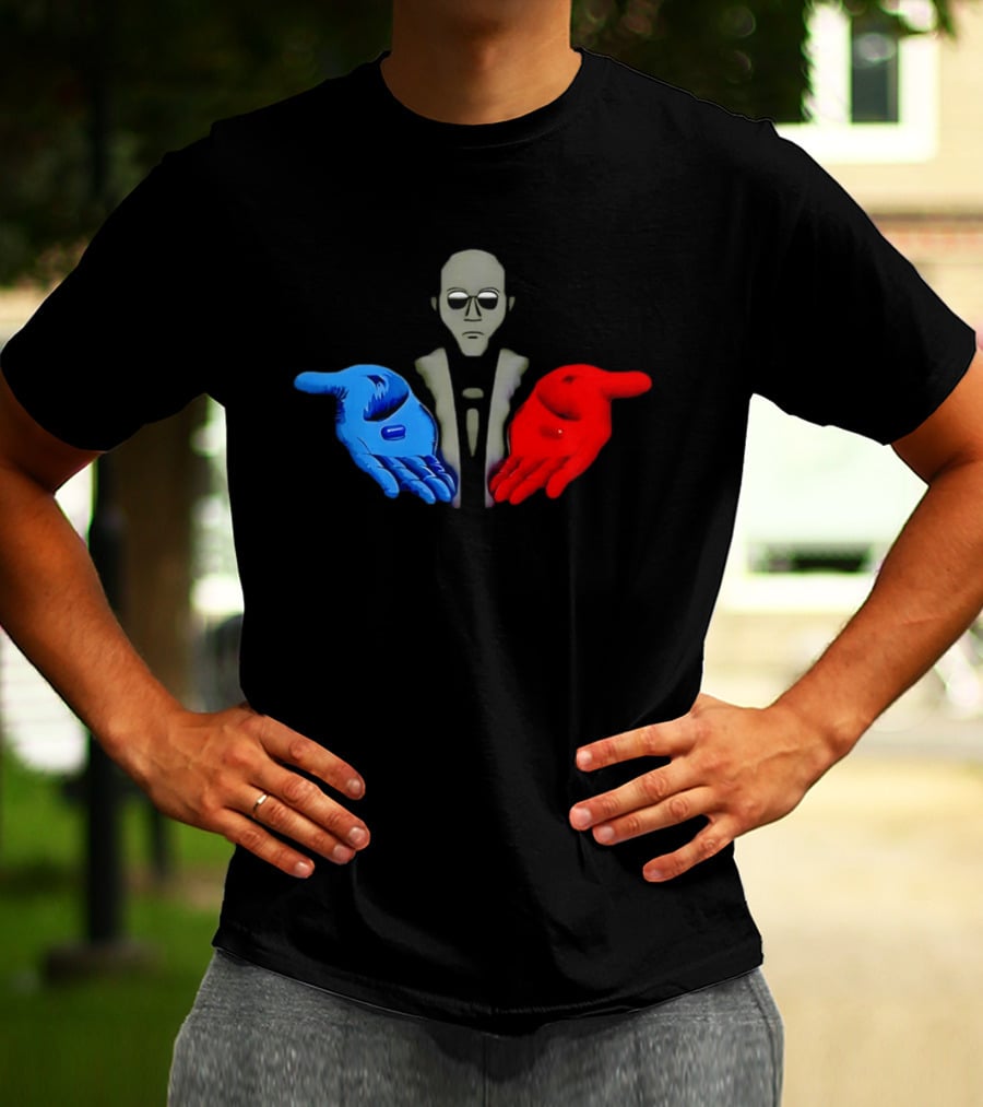 Morpheus Neo Red Pill Blue Pill 1999 Matrix T-Shirt