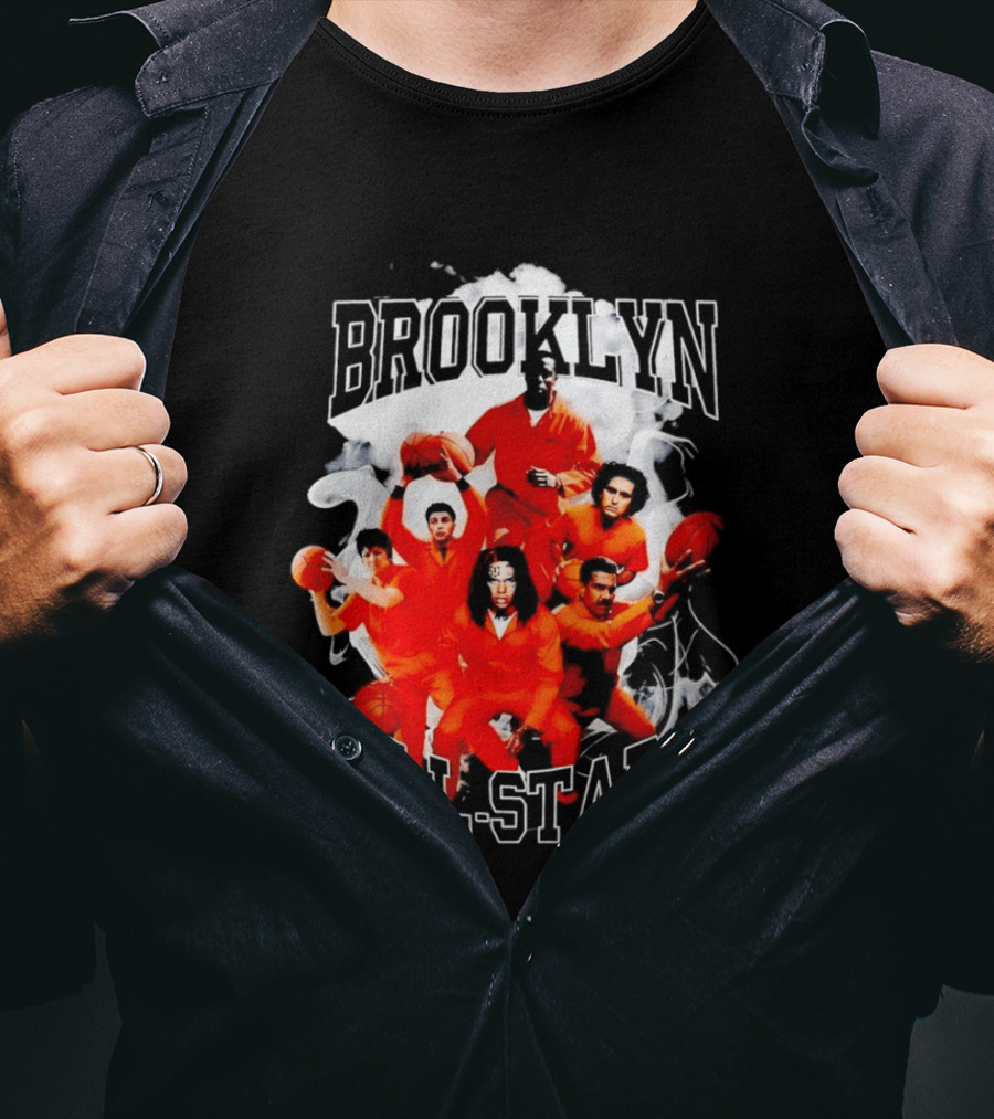 Brooklyn All Stars Basketball Team Creative Smoke T-Shirt