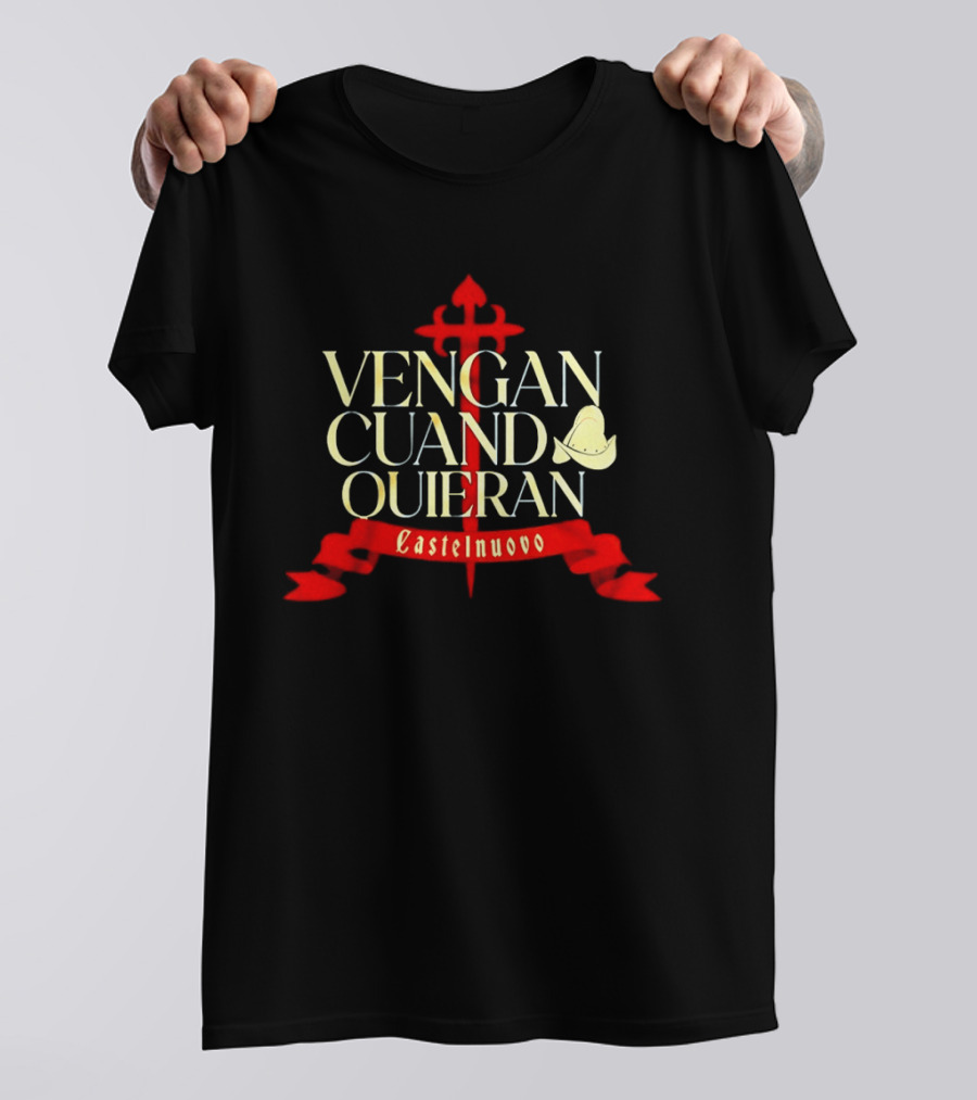 Vengan Cuando Quieran Castelnuovo Cross And Dove T-Shirt