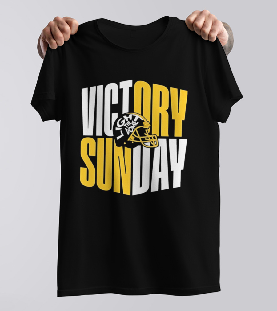 Victory Sunday Light The Dome Helmet T-Shirt