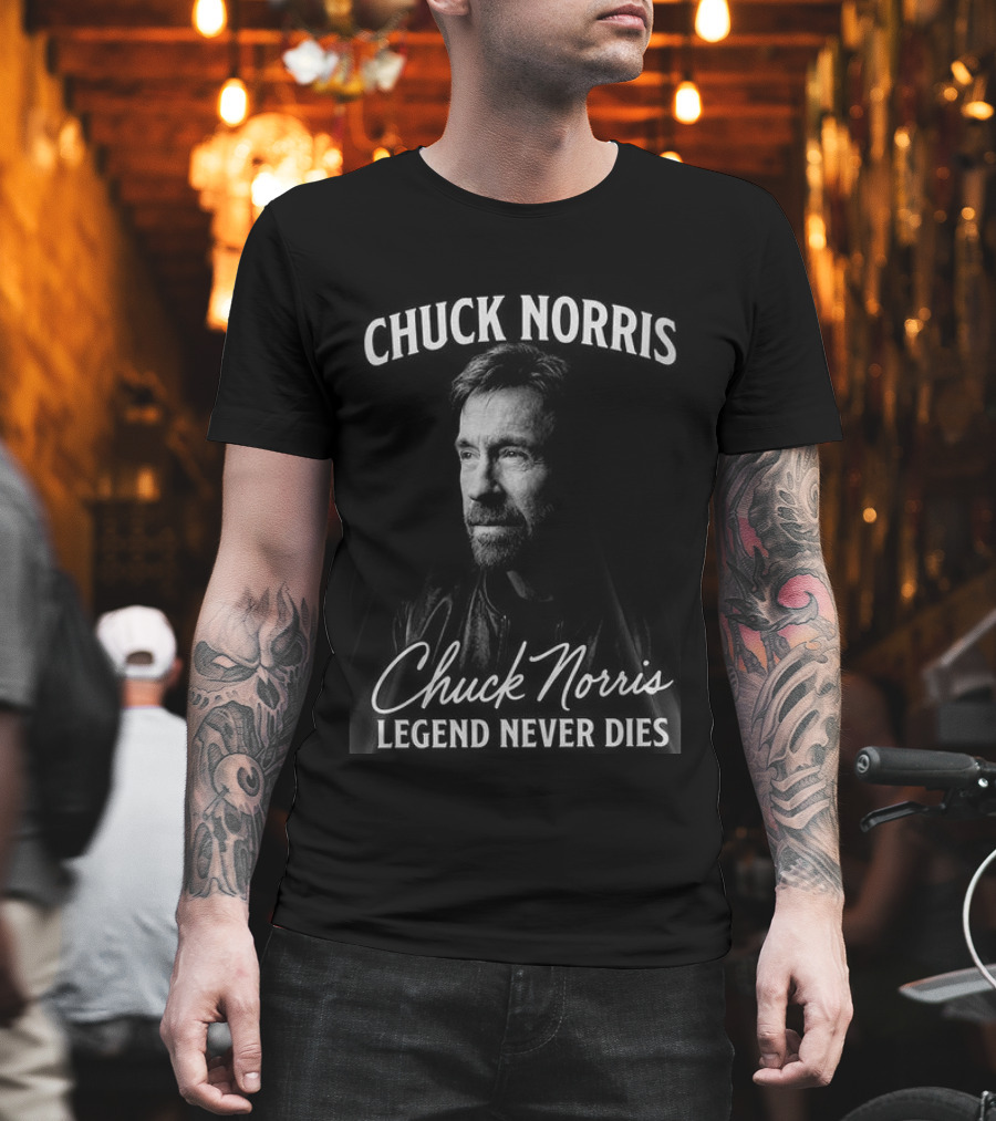 Chuck Norris Legend Never Dies Two Sides T-Shirt