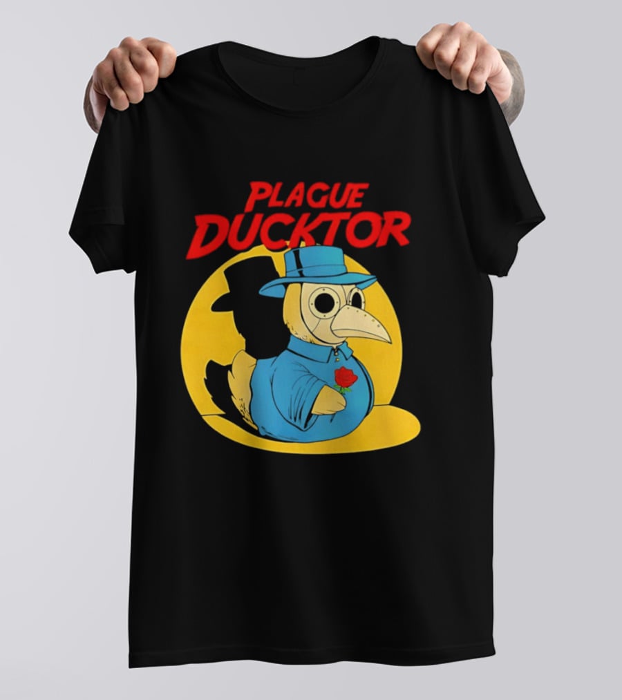 Plague Ducktor Holding Rose Doctor Costume Duck T-Shirt