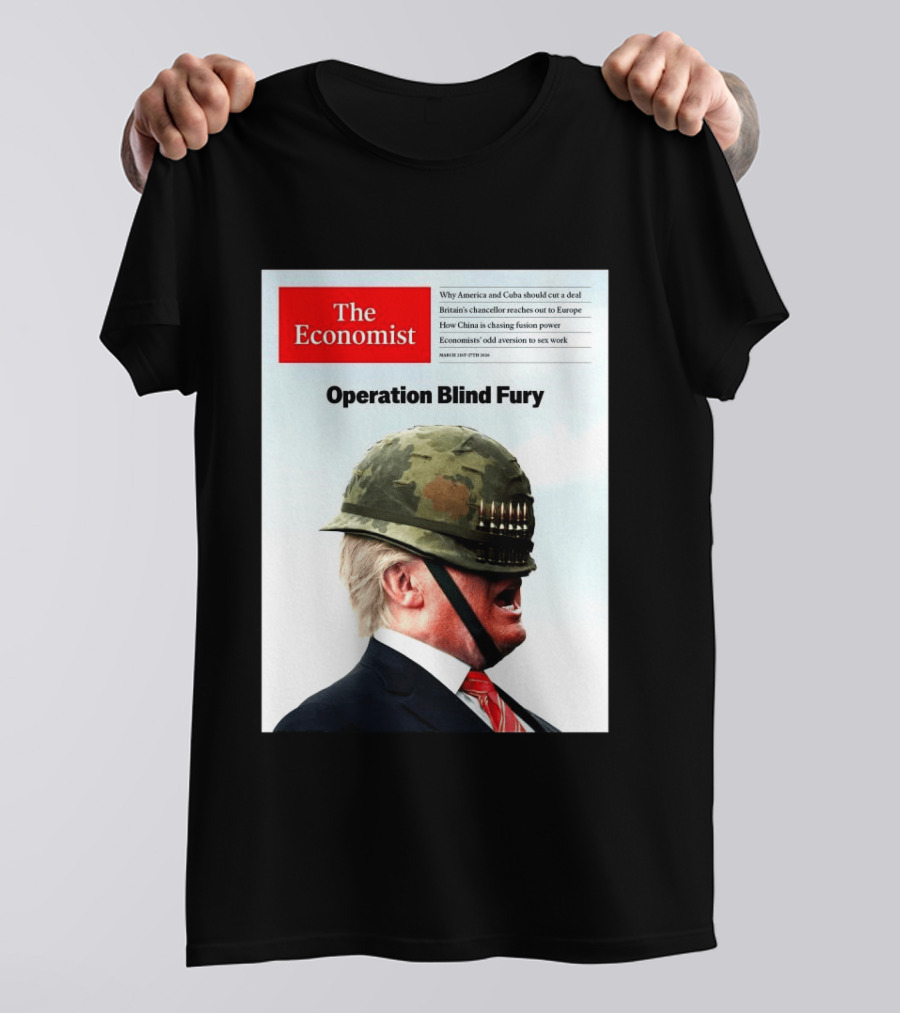 The Economist Donald Trump Operation Blind Fury Magazine Cover T-Shirt