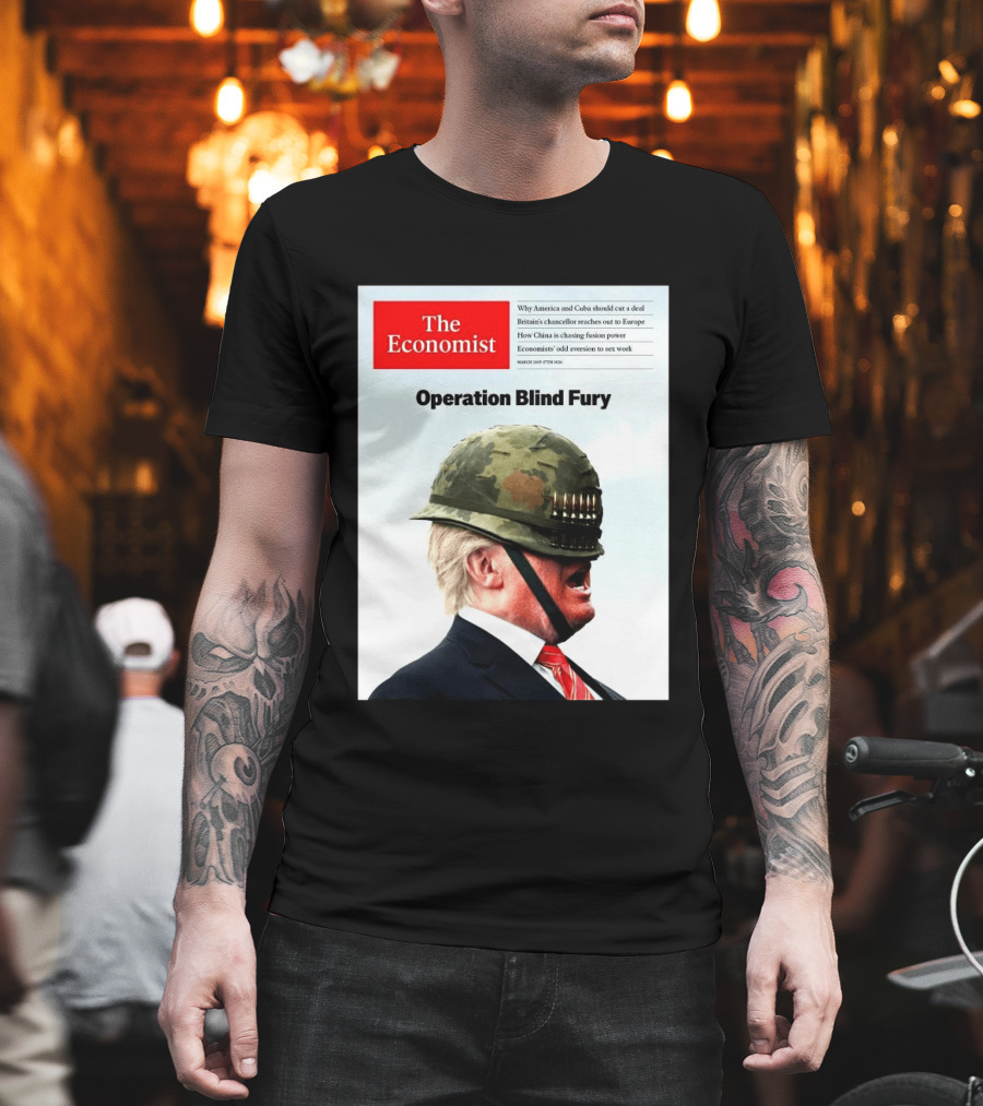 The Economist Donald Trump Operation Blind Fury Magazine Cover T-Shirt