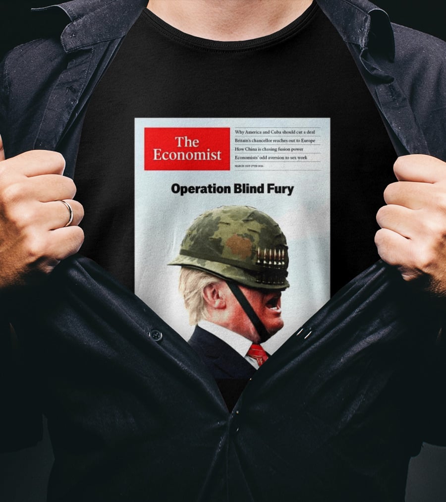 The Economist Donald Trump Operation Blind Fury Magazine Cover T-Shirt