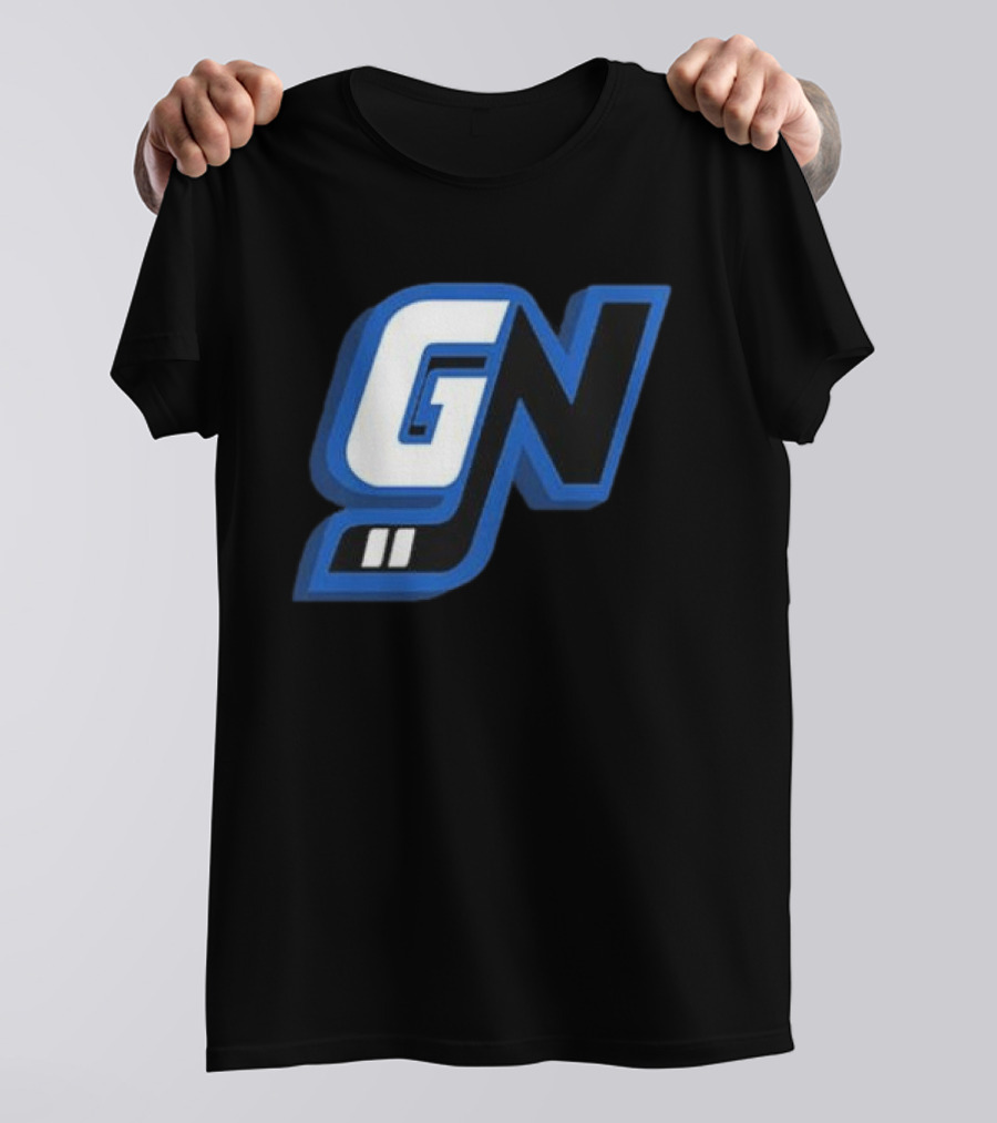 Game Notes GN Initials Blue Black T-Shirt