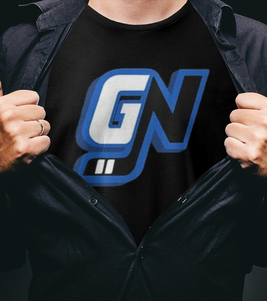 Game Notes GN Initials Blue Black T-Shirt