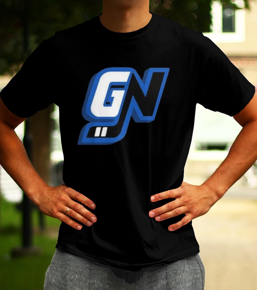 Game Notes GN Initials Blue Black T-Shirt