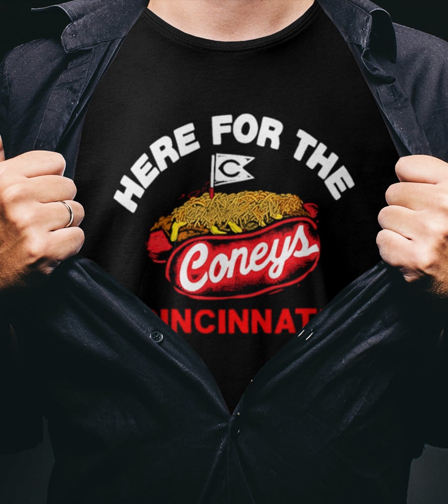 Here For The Coneys Cincinnati Hot Dog Delight T-Shirt