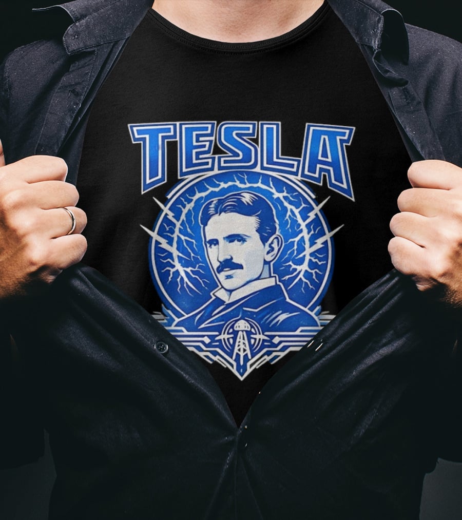 Tesla Master Of Lightning Nikola Leading Electrical Innovations T-Shirt