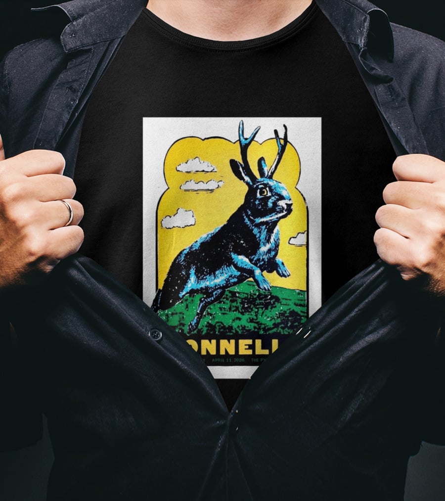 The Connells April 11 2026 The Pyrle Greensboro NC With Bass Battery Jackalope T-Shirt
