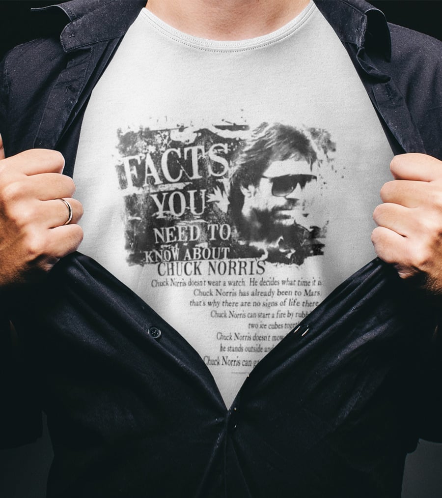 Chuck Norris Facts You Need To Know About Iconic Humor Legend T-Shirt