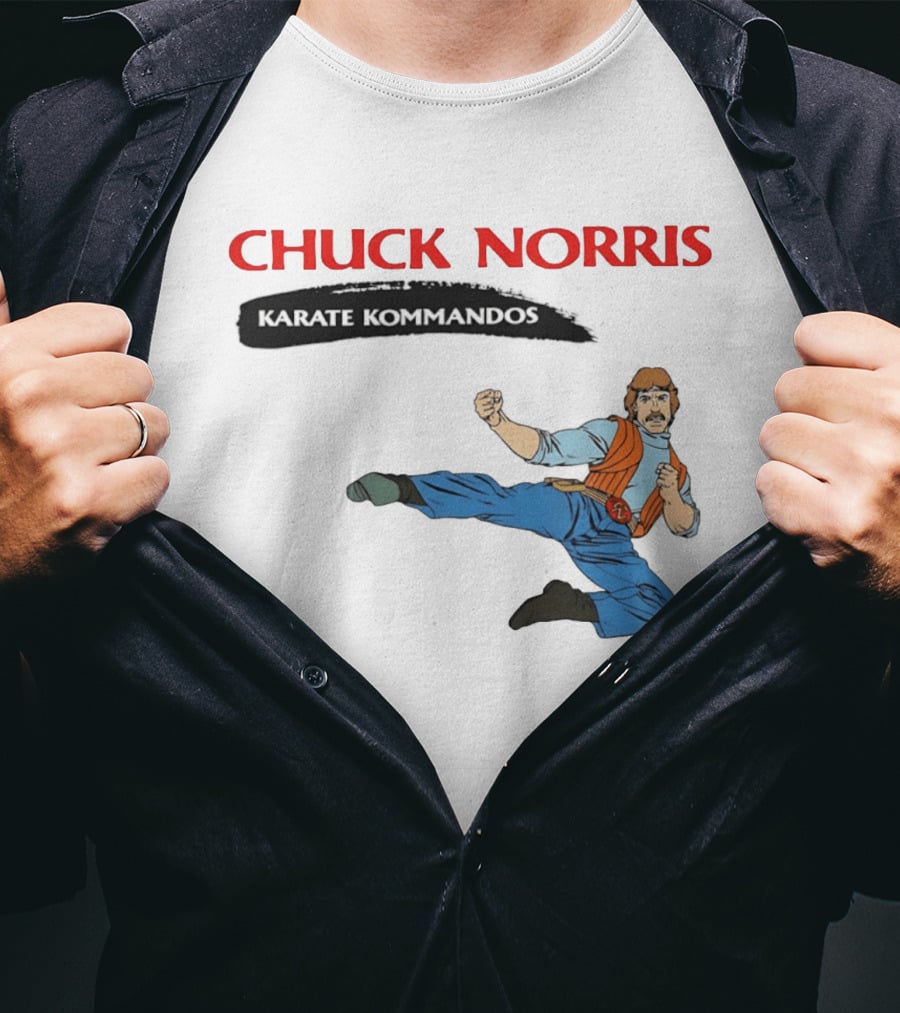 Chuck Norris Karate Kommandos 80s Cartoon Martial Arts Adventure T-Shirt