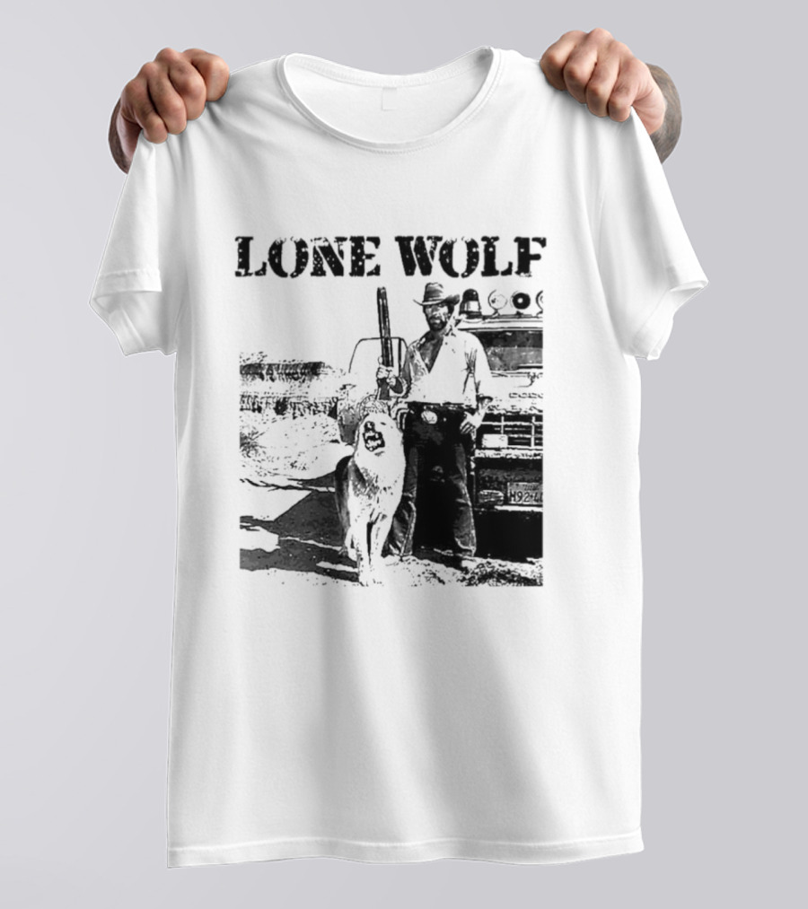 Chuck Norris Lone Wolf McQuade Vintage Action Scene T-Shirt