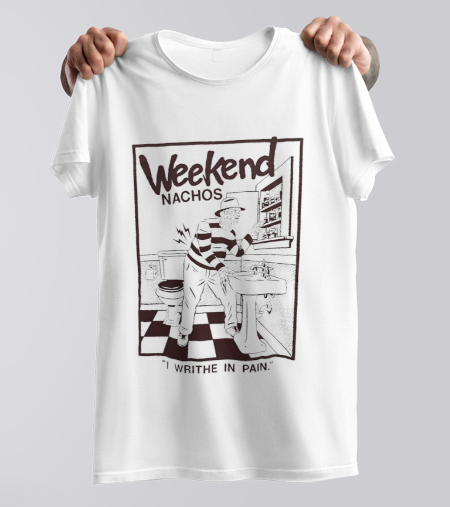 Freddy Krueger Weekend Nachos I Writhe In Pain Pizza Horror Scene T-Shirt