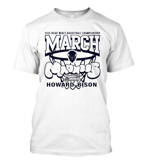 2026 NCAA Men's Basketball Championship March Madness Howard Bison T-Shirt