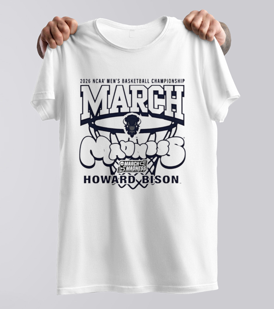 2026 NCAA Men's Basketball Championship March Madness Howard Bison T-Shirt
