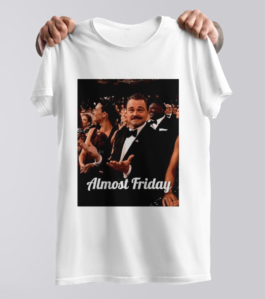 Almost Friday Leo Mustache Tuxedo Event T-Shirt
