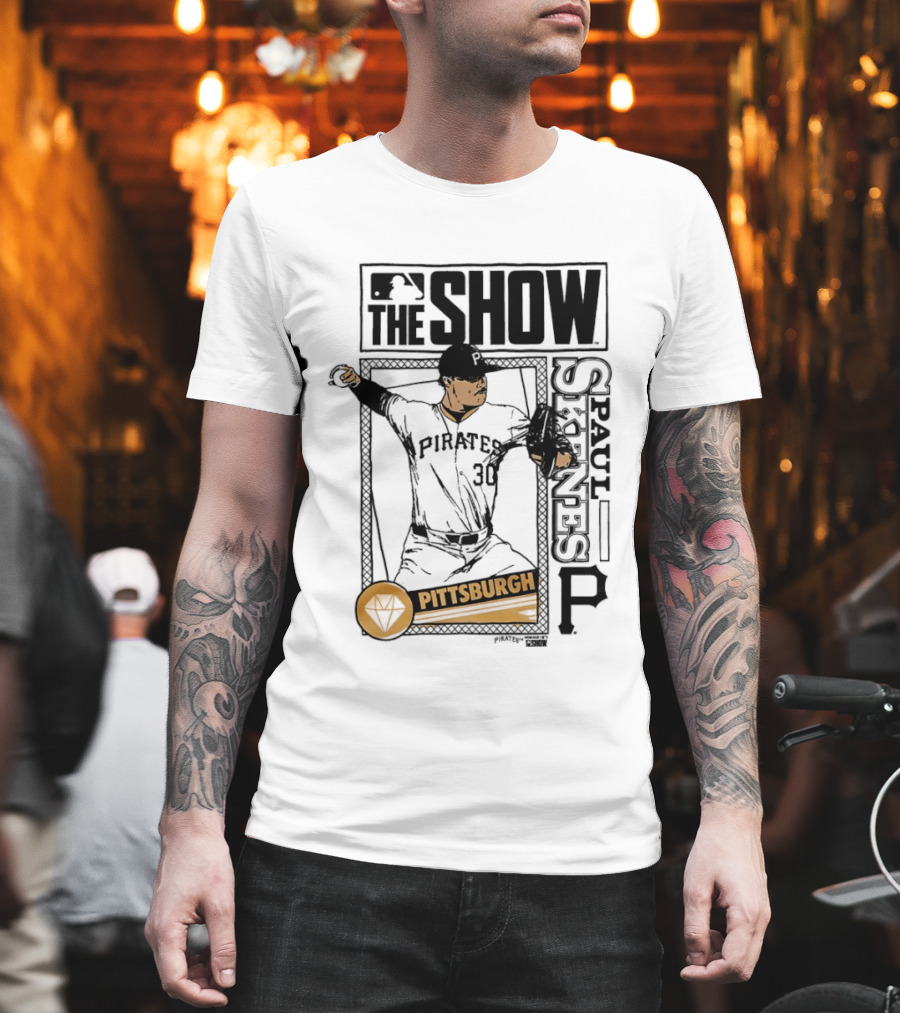 Pittsburgh MLB The Show Paul Skenes 30 Caricature T-Shirt