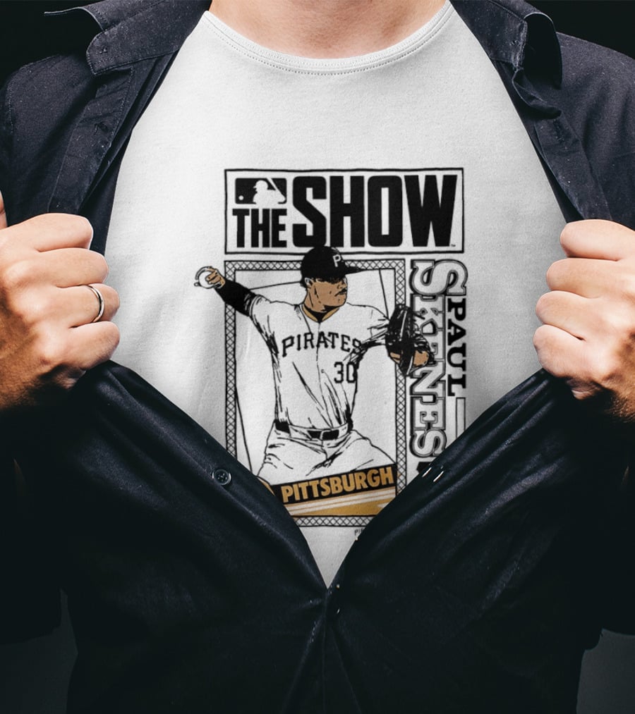 Pittsburgh MLB The Show Paul Skenes 30 Caricature T-Shirt
