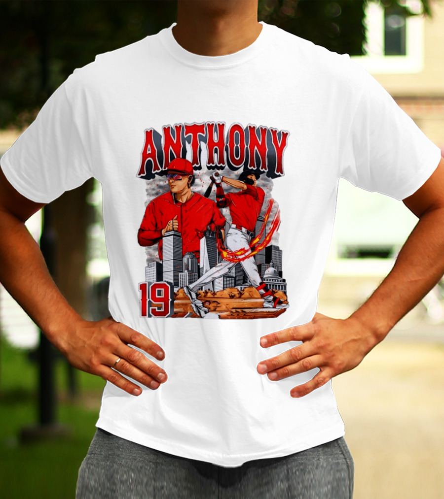 Anthony 19 Boston Red Sox 2026 City Skyline Baseball T-Shirt