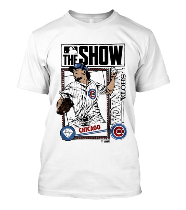MLB The Show Shota Imanaga 18 Chicago Cubs Caricature T-Shirt